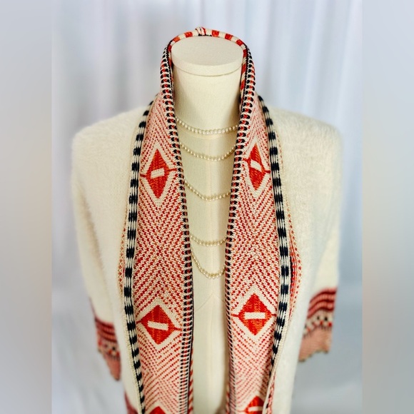 Maxsport Women's Long Cardigan Sweater Tribal or Aztec Pattern (681) - Picture 8 of 10